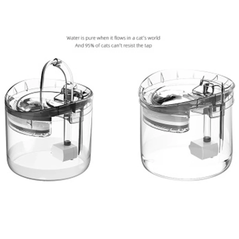 

8 Pcs Replacement Filters for Cat & Dog Water Fountain Filters & 1set Automatic Cat Water Fountain with Faucet EU Plug