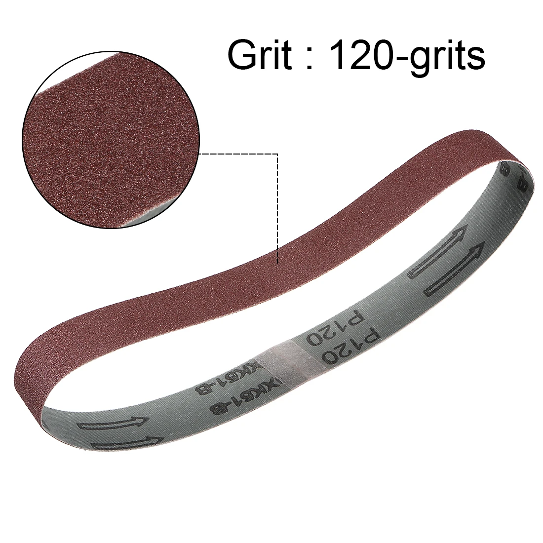 

uxcell Sanding Belt Aluminum Oxide Sand Belts for Sander 120 Grit 5pcs