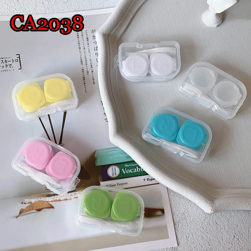 

Simple Cosmetic Pupil Box Color Japanese Compression Duplex Box Contact Lens Case Mini PP Box Storage Box