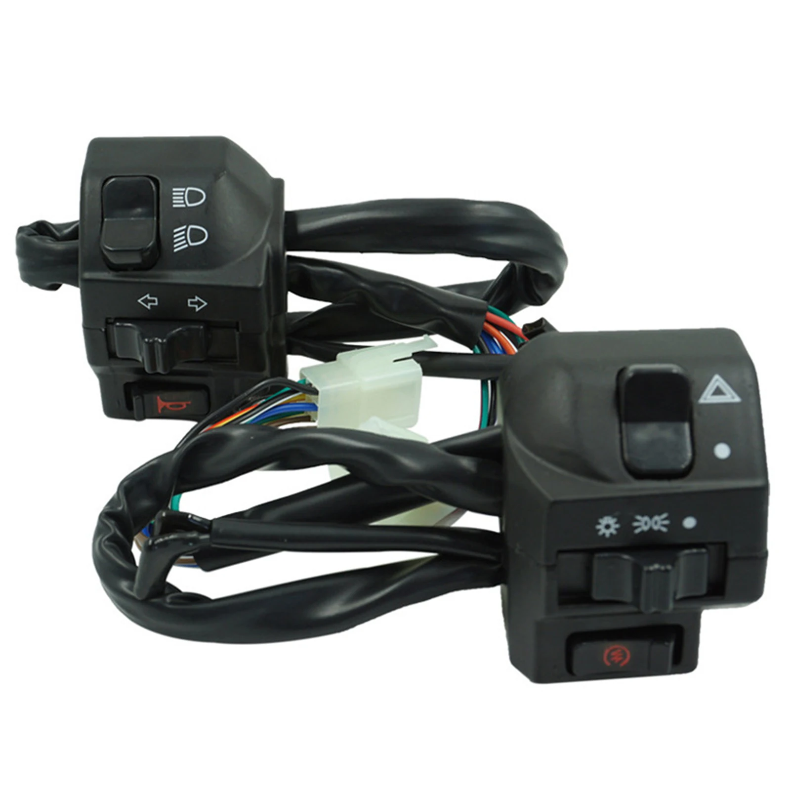 

2Pcs ZH125 HJ-8 Motorcycle Turn Signal Handle Switch Set Motorbike Accessories