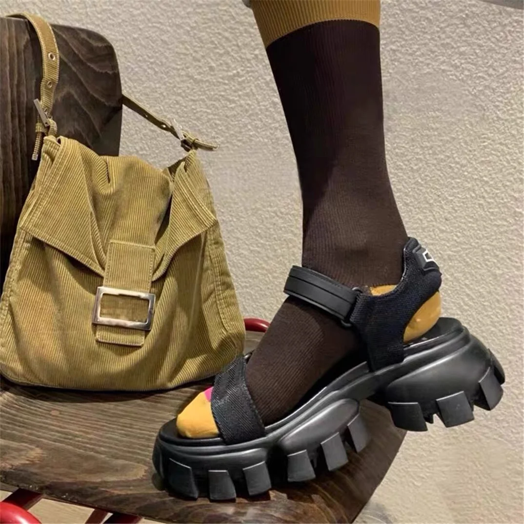 

Prowow New Summer Women Platform Sandals Ladies Open Toes Hook Loop Sandals Women Casual Height Increasing Sandal