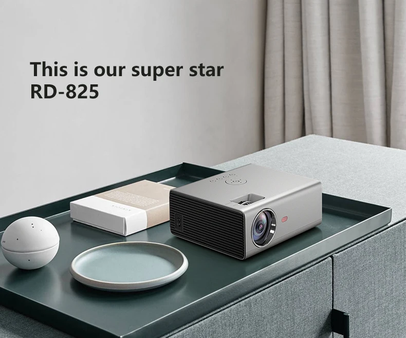 Дизайн RD-825 проектор HD Smart Автоматический Электрический коррекция трапецеидальных искажений выше Яркость 1280*720 домашний светодиодный проектор