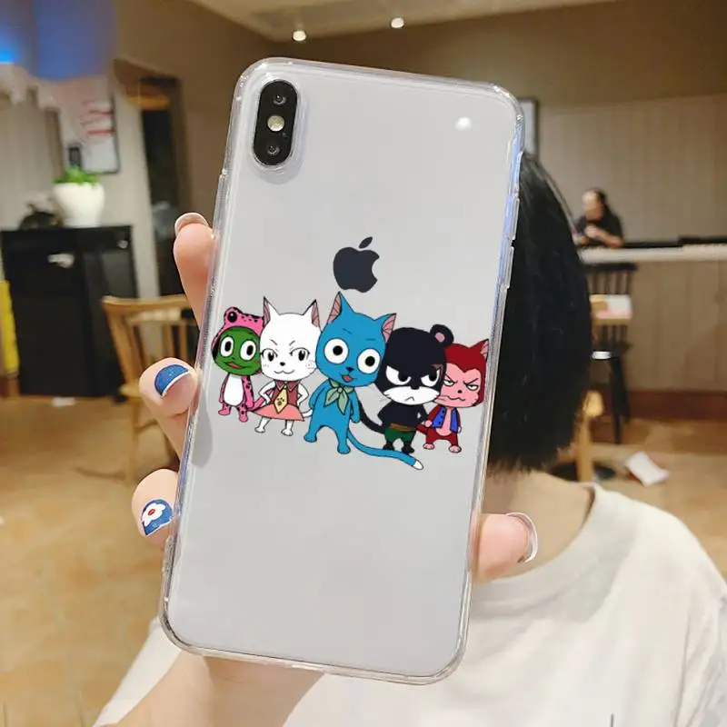 

Anime Manga Fairy Tail Phone Case Transparent soft For iphone 5 5s 5c se 6 6s 7 8 11 12 plus mini x xs xr pro max