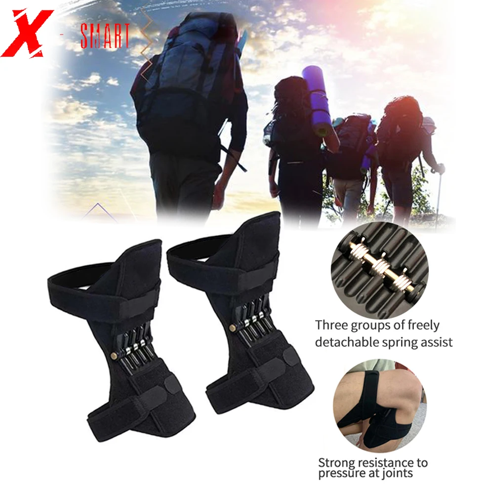 

Knee Protector Protection Booster Power Support Knee Pads Powerful Rebound Spring Force Booster Sports Joint Reduces Soreness