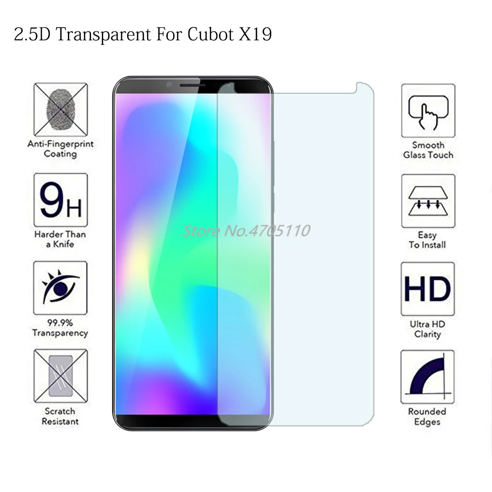 Защитный чехол из закаленного стекла для Cubot X19 X18 Plus с антибликовым покрытием P20