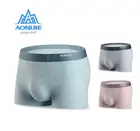 AONIJIE быстросохнущие мужские спортивные трусы-боксеры для выступлений, нижнее белье из вискозного шелка тутового шелкопряда для бега, фитнеса, тренажерного зала, 3 шт.