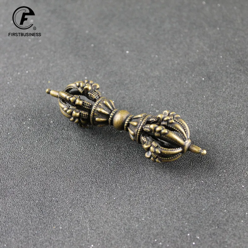 Тибет буддизм ручной работы Старый Медь Шесть мантру Ваджра Дордже кулон