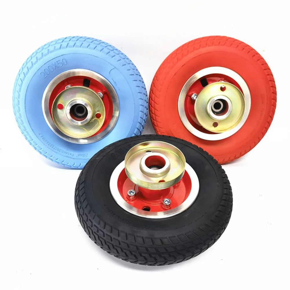 

8 Inch Tyre Rear Full Wheel Set 200X50 Solid Tire Wear Resistant Rubber High Bearing Capacity Electric Scooter Accessories