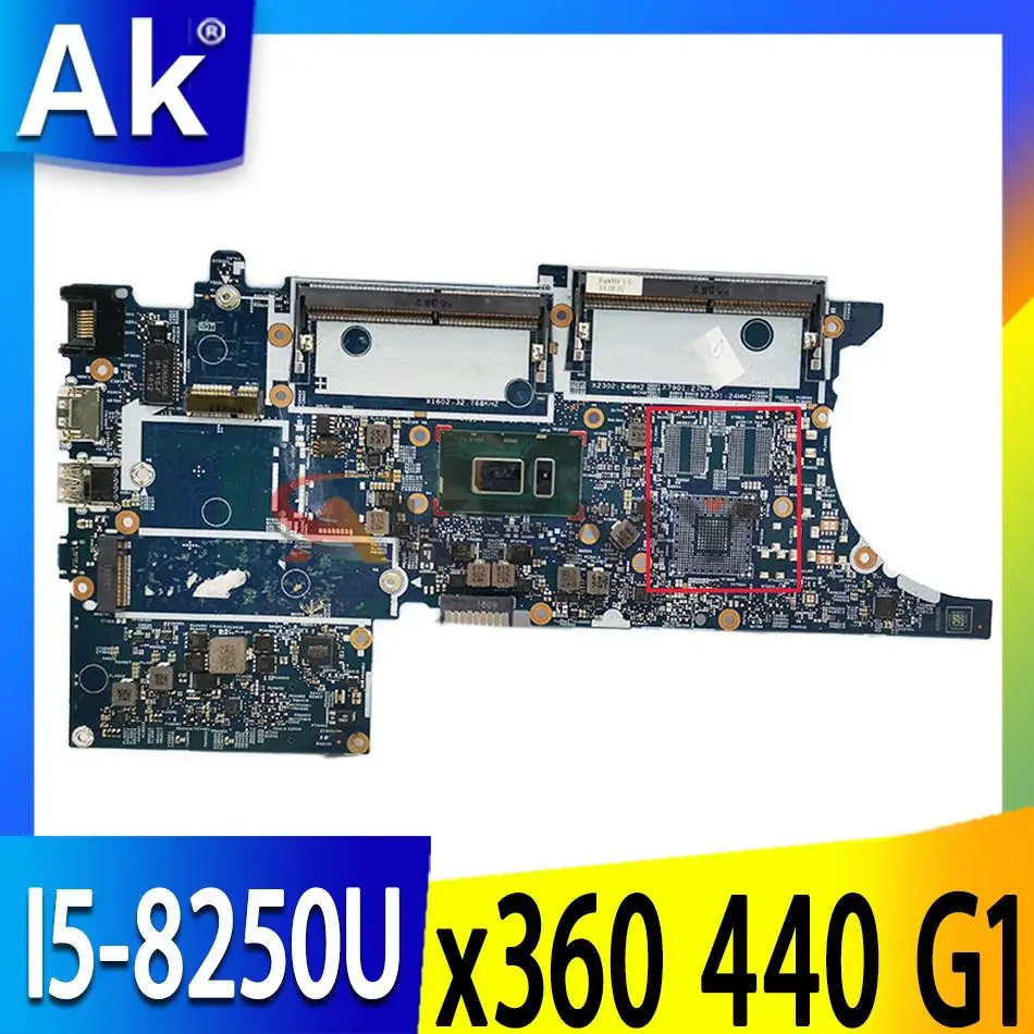 

For HP ProBook X360 440 G1 Laptop Motherboard With i5-8250U CPU 17869-1 448.0EQ07.001 Mainboard L28241-601 L28244-601 L28241-001