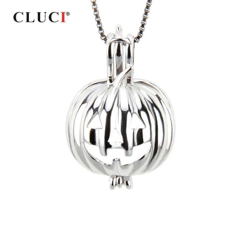 CLUCI ожерелье из стерлингового серебра 925 пробы с жемчугом кулон для женщин