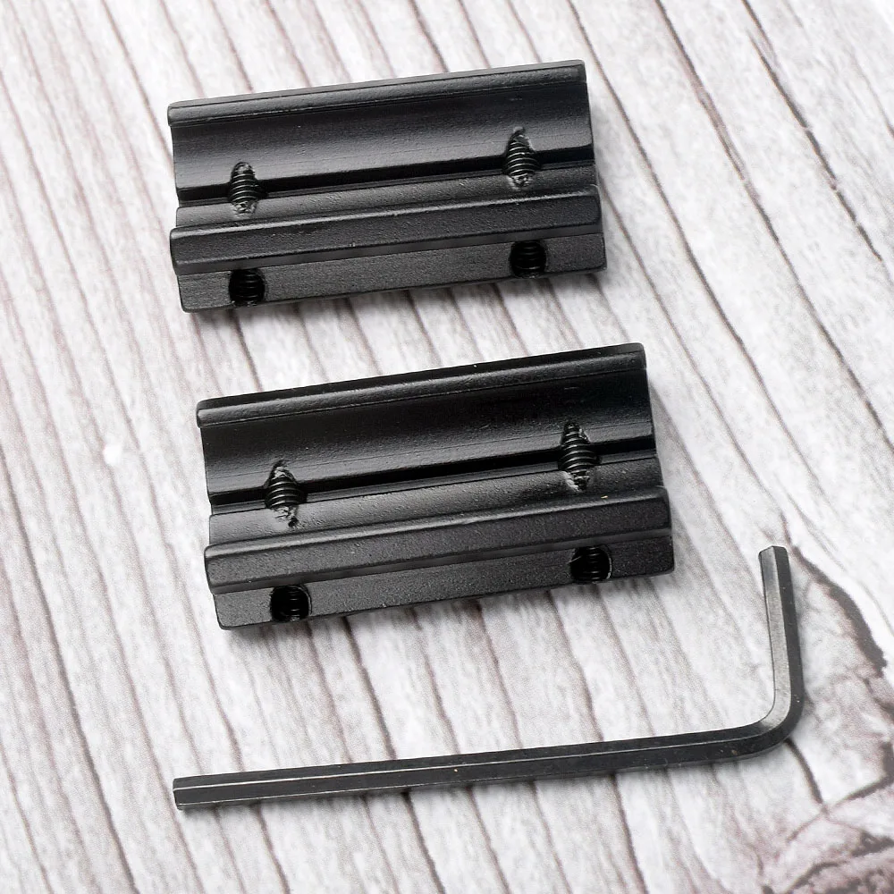 

2pcs/Set Hunting Rifle Gun Scope Mounts Base Tactical 11mm Dovetail to 20mm Weaver Picatinny Rail Adapter Mount Gun Accessory
