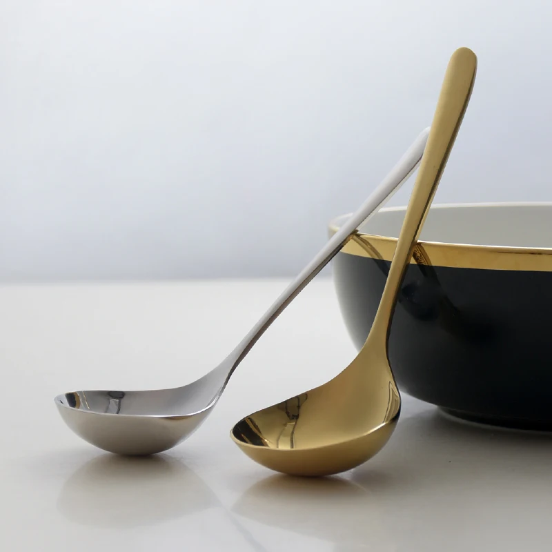 Ложка для супа из нержавеющей стали 304 утолщенная столовая ложка посуда в