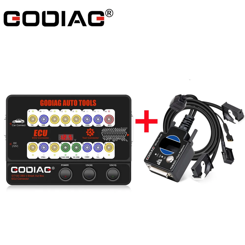 GODIAG GT100 OBD II разрывная коробка ECU коннектор тестовая платформа для BMW FEM/ BDC Программирование ECU Инструмент для обслуживания GODIAG GT100 OBD II разрывная коробка ECU коннектор тестовая платформа для BMW FEM/ BDC Программирование ECU Инструмент для обслуживания