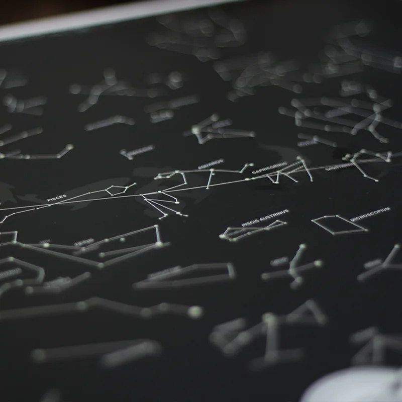 Популярная модель высокого качества карта Романтический в виде созвездия