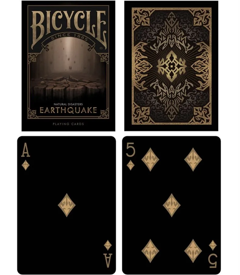 Bicycle Natural Disasters Earthquake Playing Cards Collectable Poker USPCC Limited Edition Deck Magic Tricks Props | Игрушки и хобби