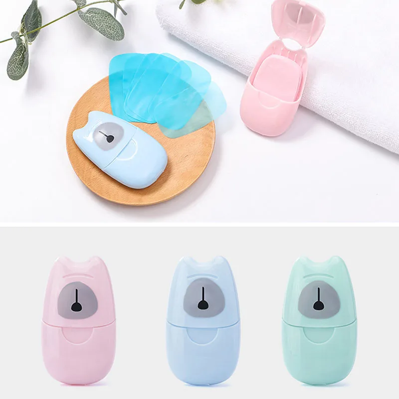 Одноразовое бумажное мыло в коробке 50 шт. портативная коробка для мытья рук