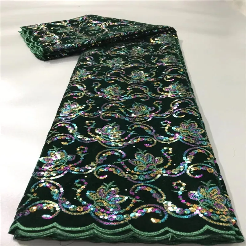 Африканские блестки бархатная кружевная ткань 2019 высококачественное кружево