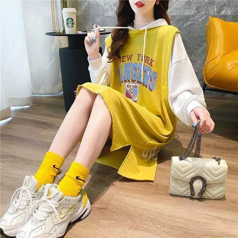 

2021 New Fashion Large Big Plus Size Loose Long Sleeve Women Clothing Tops Autumn Outfits Hoody Ladies Female Oversized Hoodies