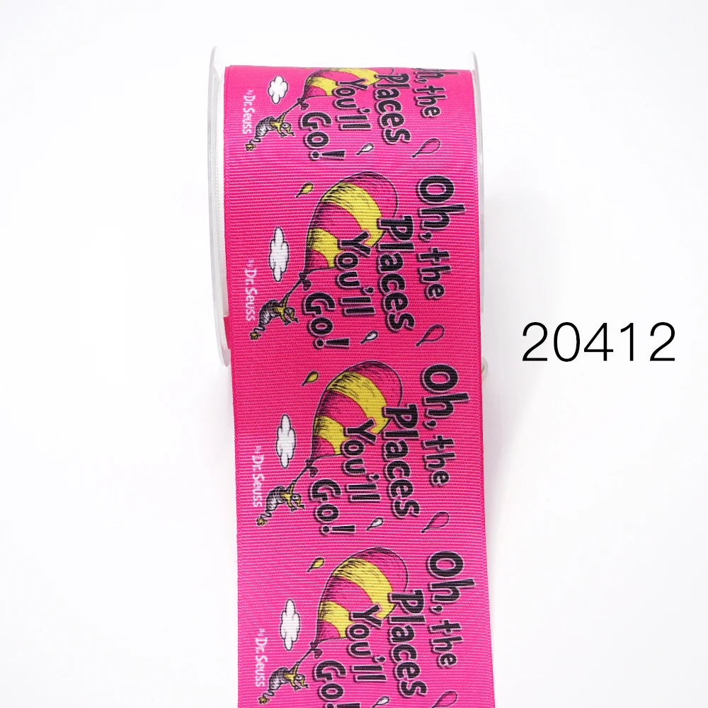 Бесплатная доставка 50 ярдов на размер мультяшная печатная корсажная лента 14154 |