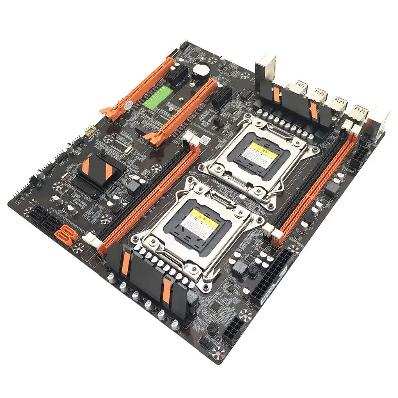 X79 двойной процессор LGA2011 материнская плата E5 4 * DDR3 DIMM настольный компьютер