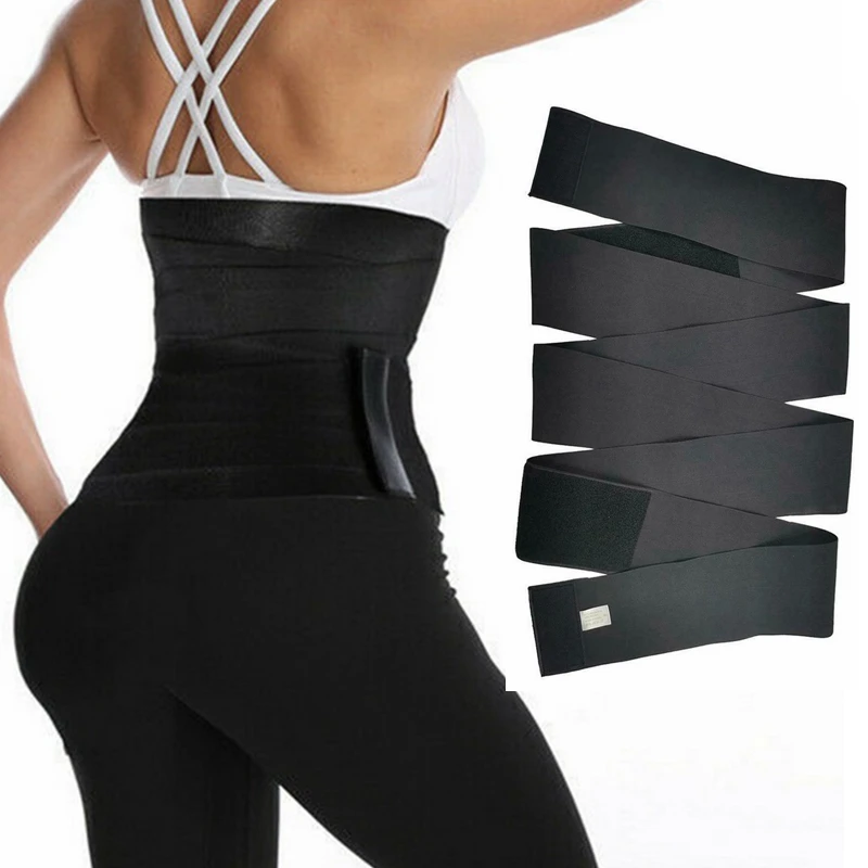 

Laamei Waist Trainer Corset Belly Tummy Wrap Fajas Slim Belt Control Body Shaper Modeling Bandage Strap Waist Cincher shapewear