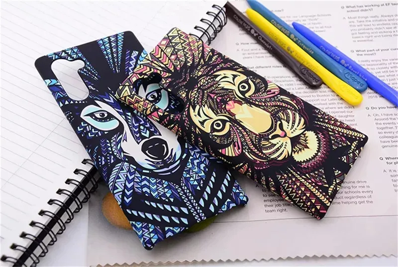 Светящиеся чехлы с изображением Льва тигра волка для Samsung Galaxy S8 S9 S10 Plus S20 дюймов Note