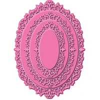 new oval lace frame metal cutting dies diy crafts accessories scrapbooking greeting card decoration embossing molds arrival