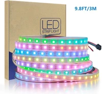 5050 rgb led strip light ws2812 individually addressable ip67 waterproof 60 led dream color led pixel flexible lamp tube 3m