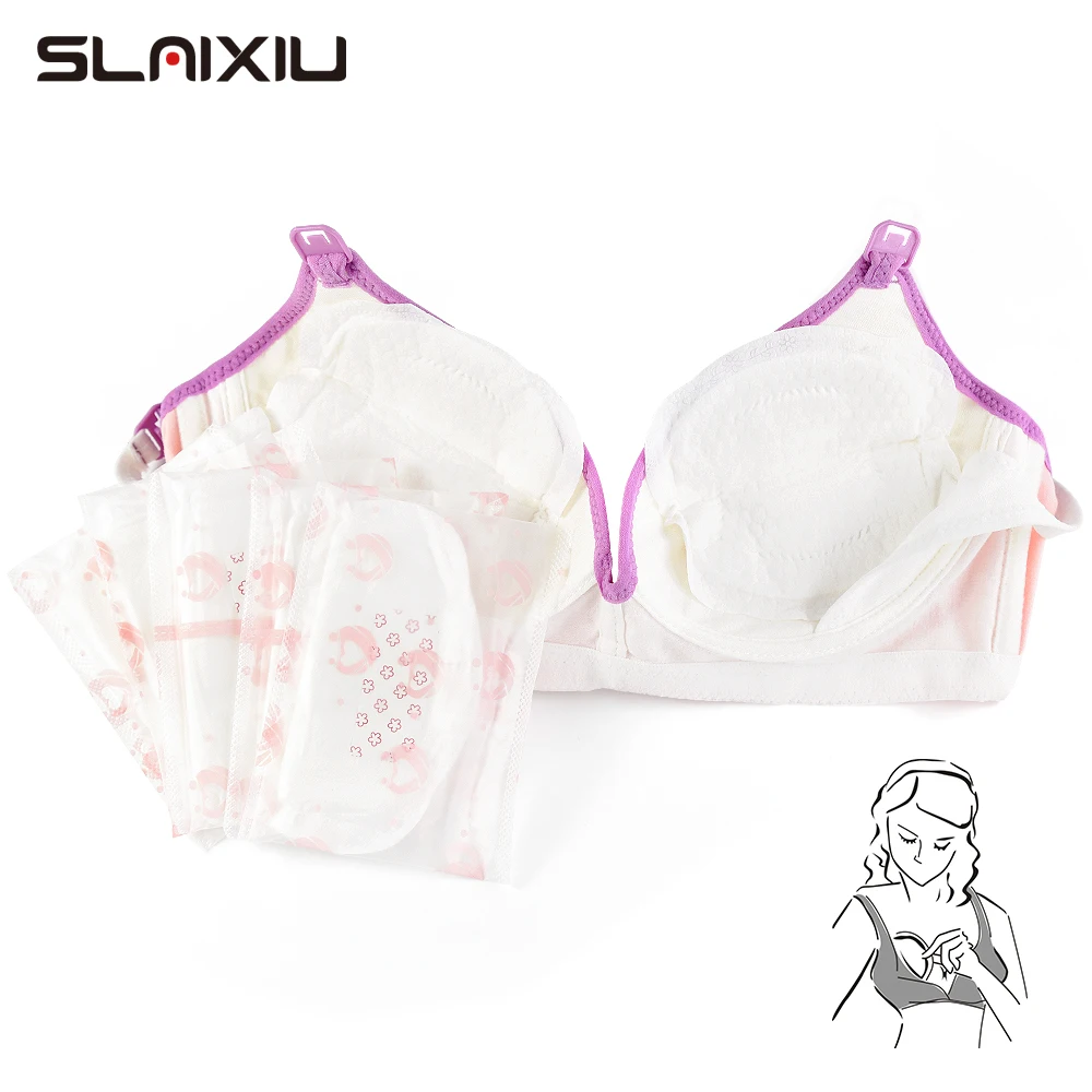 SLAIXIU-almohadillas de lactancia desechables, accesorios de lactancia, ultrafinas, secas, suaves-0
