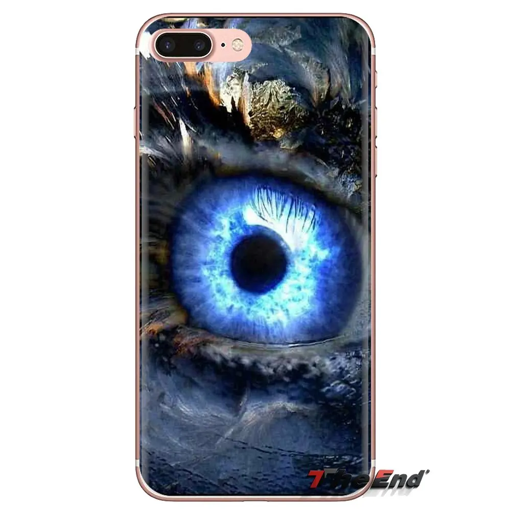 Милые разноцветные глаза Girl чехол для Apple iPhone XS Max XR X 4 4S 5 5S 5C SE 6 6S 7 8 плюс samsung Galaxy J1 J3