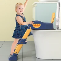 cute baby ladder toilet seat infant adjustable folding urinal backrest training chair with step stool for toddler boys girls