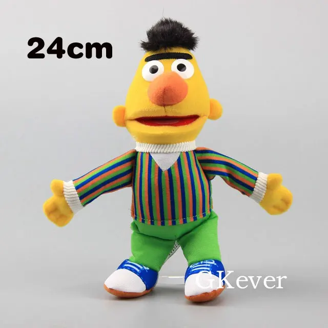 24cm 24-48 см мультфильм Улица Сезам плюшевая игрушка кукла эльмо Монстры большая птица Зои Берт фигурка плюшевые мягкие игрушки Детский подарок на день рождения - Color: 24cm