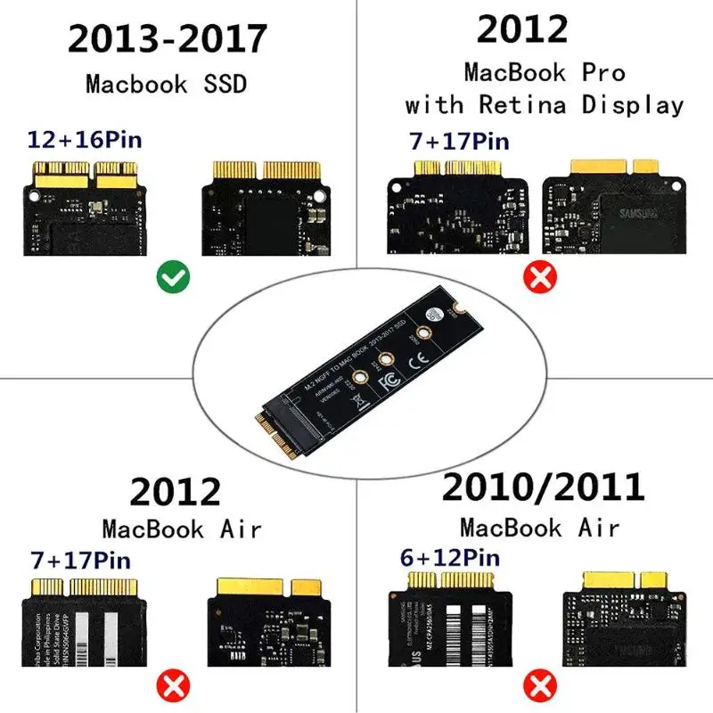 m 2 карта адаптера ssd nvme pcie m 2 nvm e на ssd для macboo