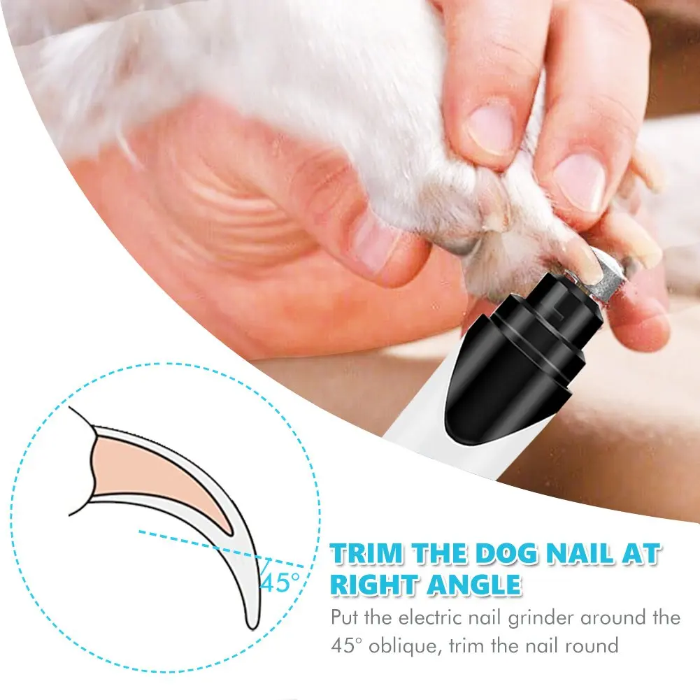 Rechargeable Pet Nail Grinder Dog Clippers Painless USB Electric Cat Paws Cutter Grooming Trimmer File US Dropshipping | Дом и сад