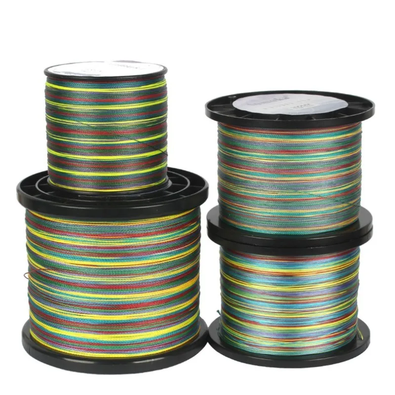 

100-1000 meters Japanese imported original silk multicolored one meter one color sea fishing anti-bite fishing line