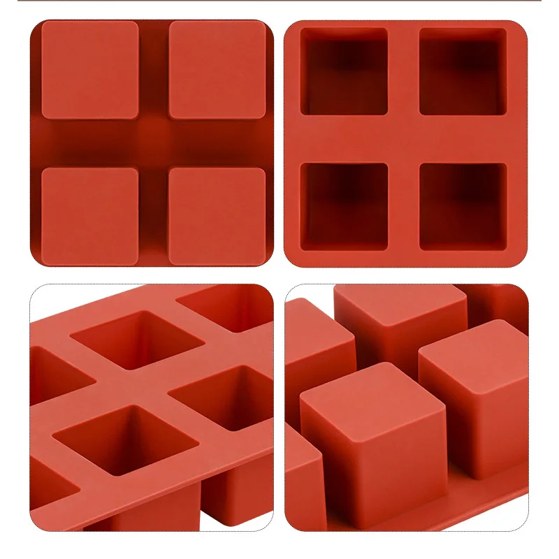 

8 Cavity Silicone cake Mold Handmade Soap Mold Baking Cake Mold Biscuit Chocolate Mold Ice Cube Tray Soap Mold Decorating tools