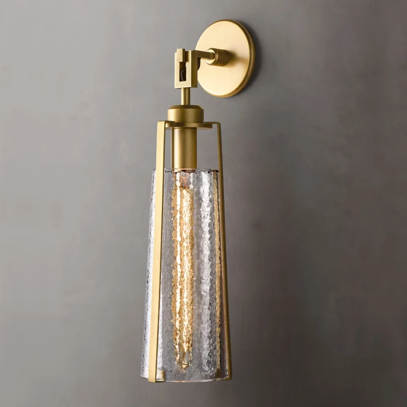 Большой Настенный светильник Гостиная золотистая медь Современный бра для