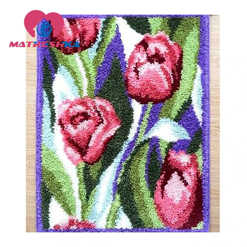 Крюк с защелкой ковер комплекты цветы вышивка крючок для вышивания крестиком