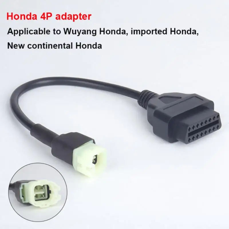 Кабель диагностический OBD2-4 Pin кабель для обнаружения неисправности мотоцикла