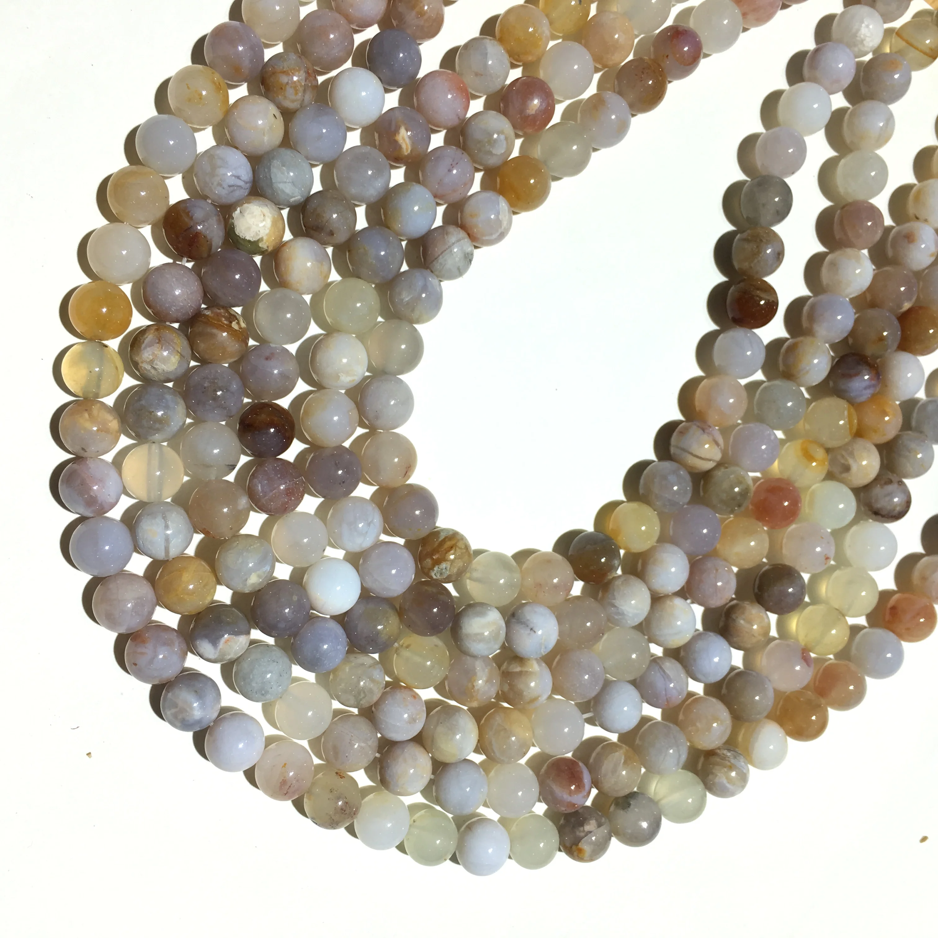 Бусины из натурального зеленого камня с австралийским агатом халцедоном