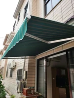 elastic awning canopy villa home sun terrace shed balcony courtyard outdoor rainproof roof sunscreen