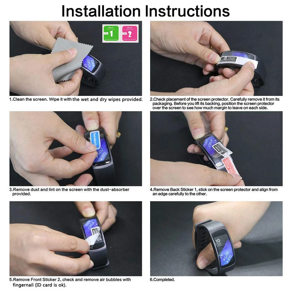 

2 Pcs Watches Protective Film for Casio GA100110 PRW-6000/6100 PRW6000 Tempered Glass Film Full Coverage Watch Screen Protector
