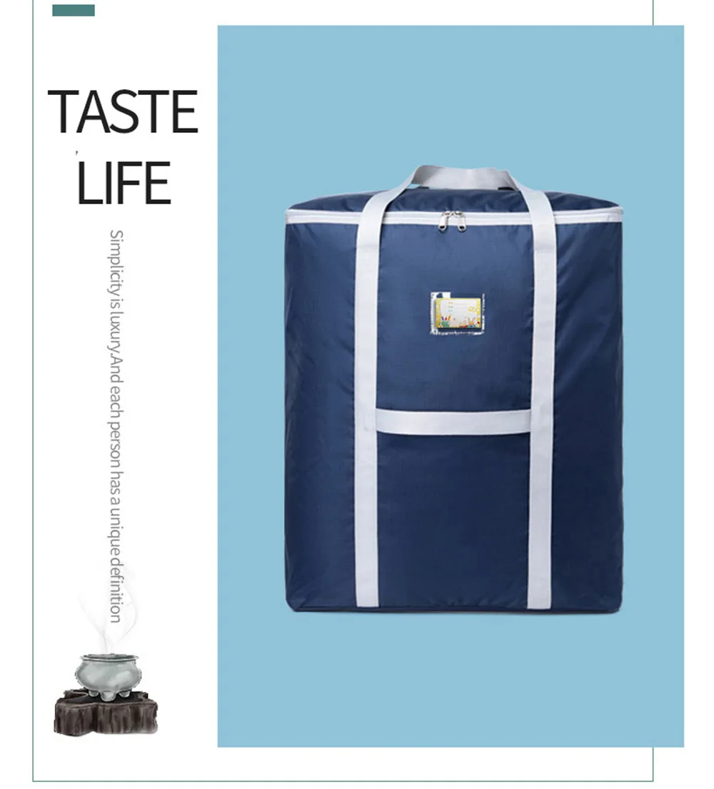 

Clothes Storage Bag Large Capacity Clothing Wardrobe Organizer Bag Home Foldable Blanket Quilt Closet Box