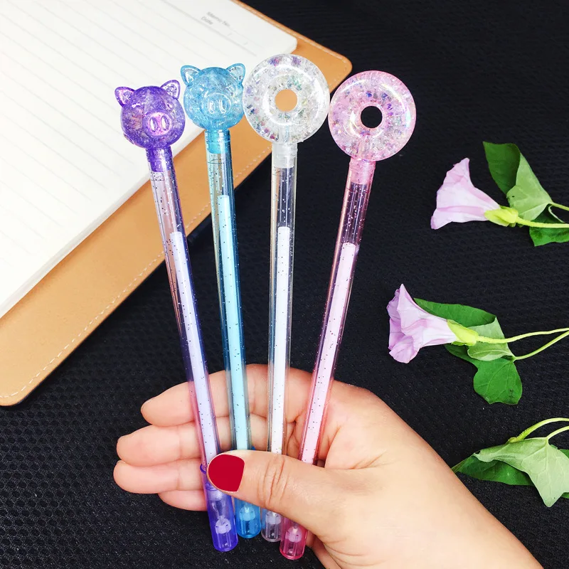 40 шт. мультяшная творческая девушка сердце ученическая Водяная ручка Милая дрель