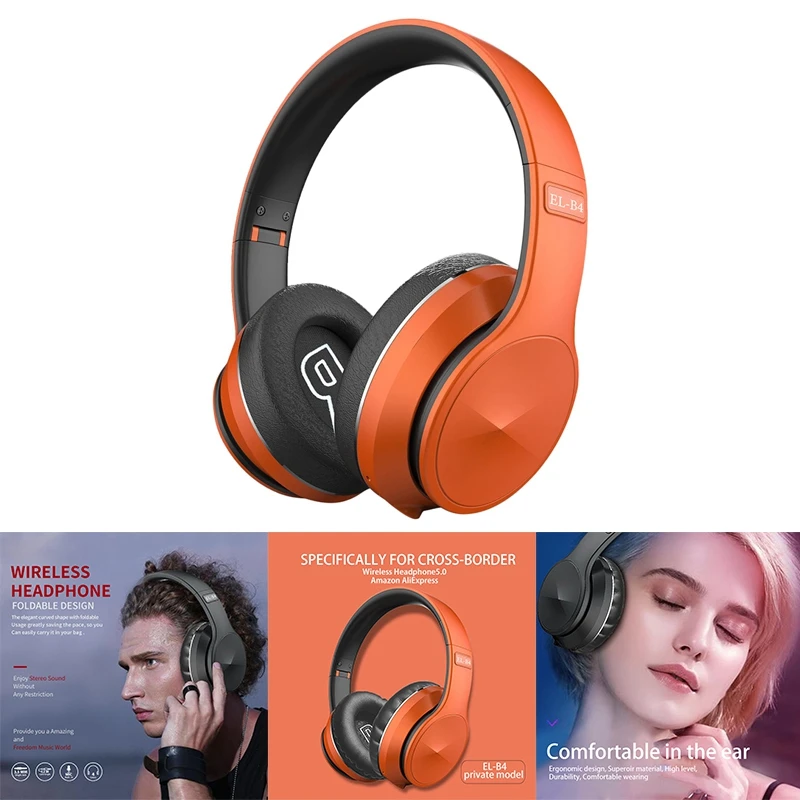 

BL-B4 Headset, Bluetooth 5.0 High-Quality Portable Wireless Headset Foldable Headset for Children