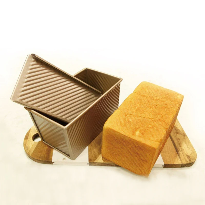 Форма для выпекания хлеба тостов антипригарное алюминиевое розовое золото