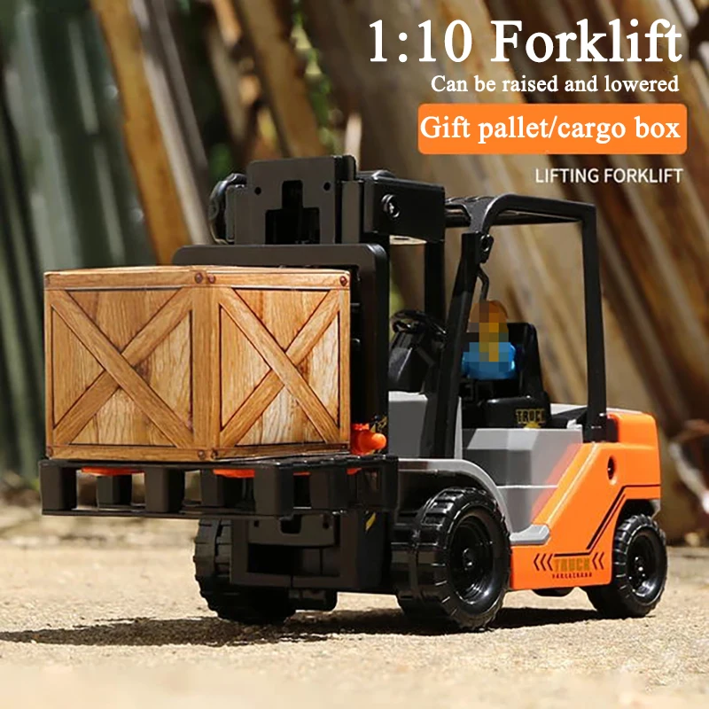 Forklift toy large liftable fork arm warehouse moving truck children inertial engineering vehicle model 1-3-4-5 years old 6