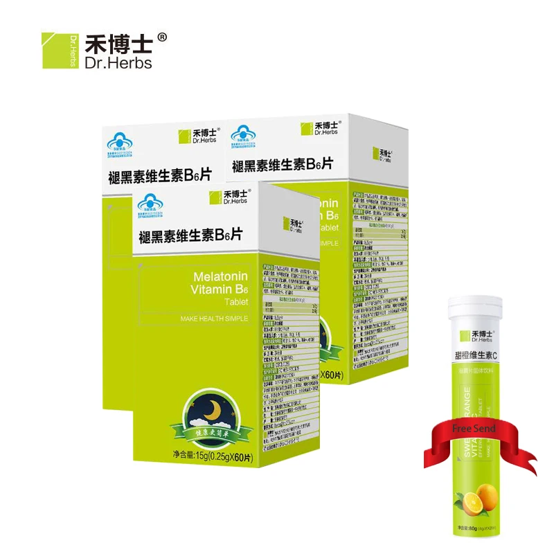 3 бутылки мелатонин витамин B6 способствует более глубокому сну для пожилых людей