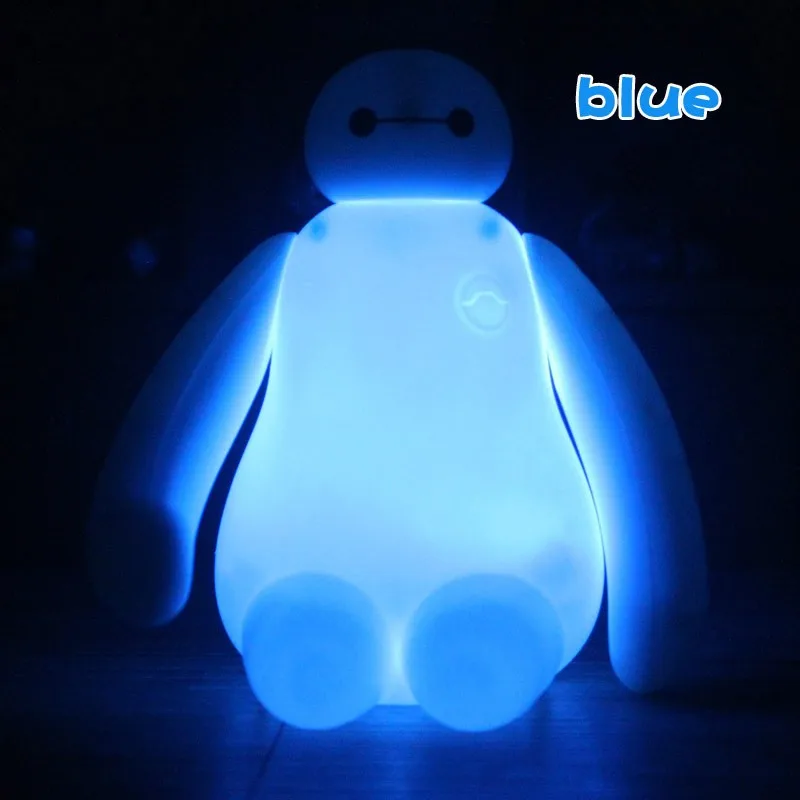 

USB Charging Color RGB Mini Cartoon Hero 6 BayMax LED Night Light Children Gifts Home Decor Bedroom Bedside Lamp