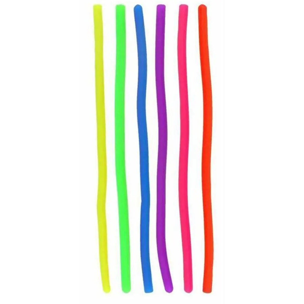 

5Pcs TPR Elastic Noodles Stress Reliever Toy Vent Noodles Antistress Toys Children Squeeze Sensory Toys Gift Random Color